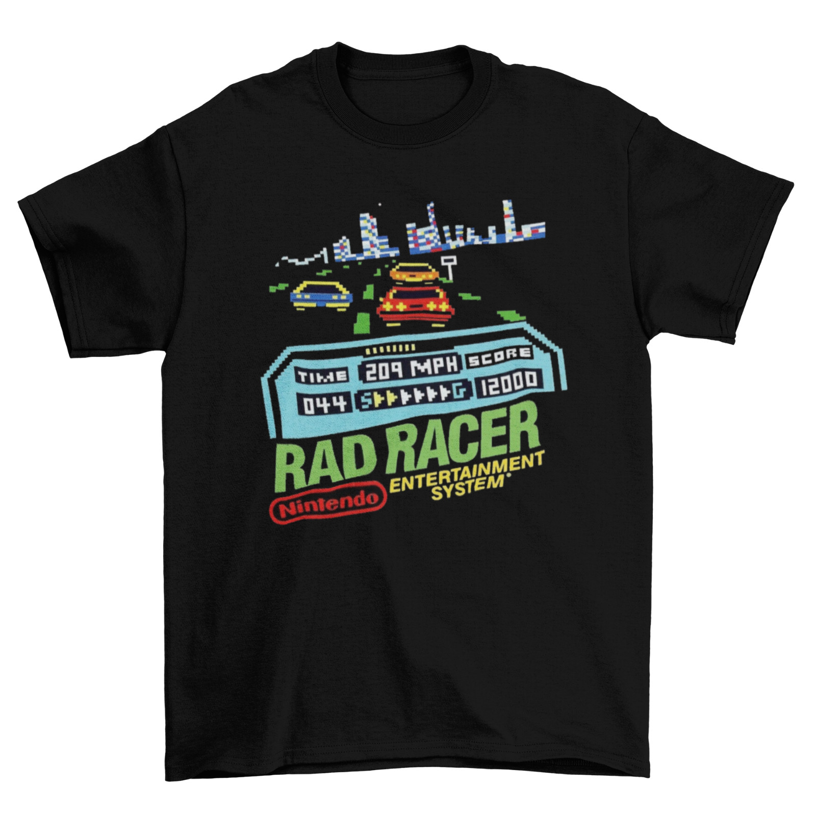Rad Racer T-Shirt Unisex Adult Funny Sizes Gamer NES Racing Video Game New