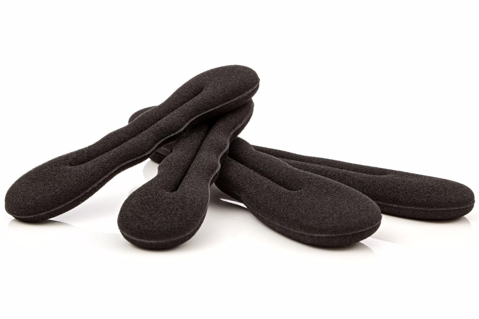 4pcs Black Magic Foam Sponge Bun Maker Hair Donut Ponytail Clip Twist Sock Bun