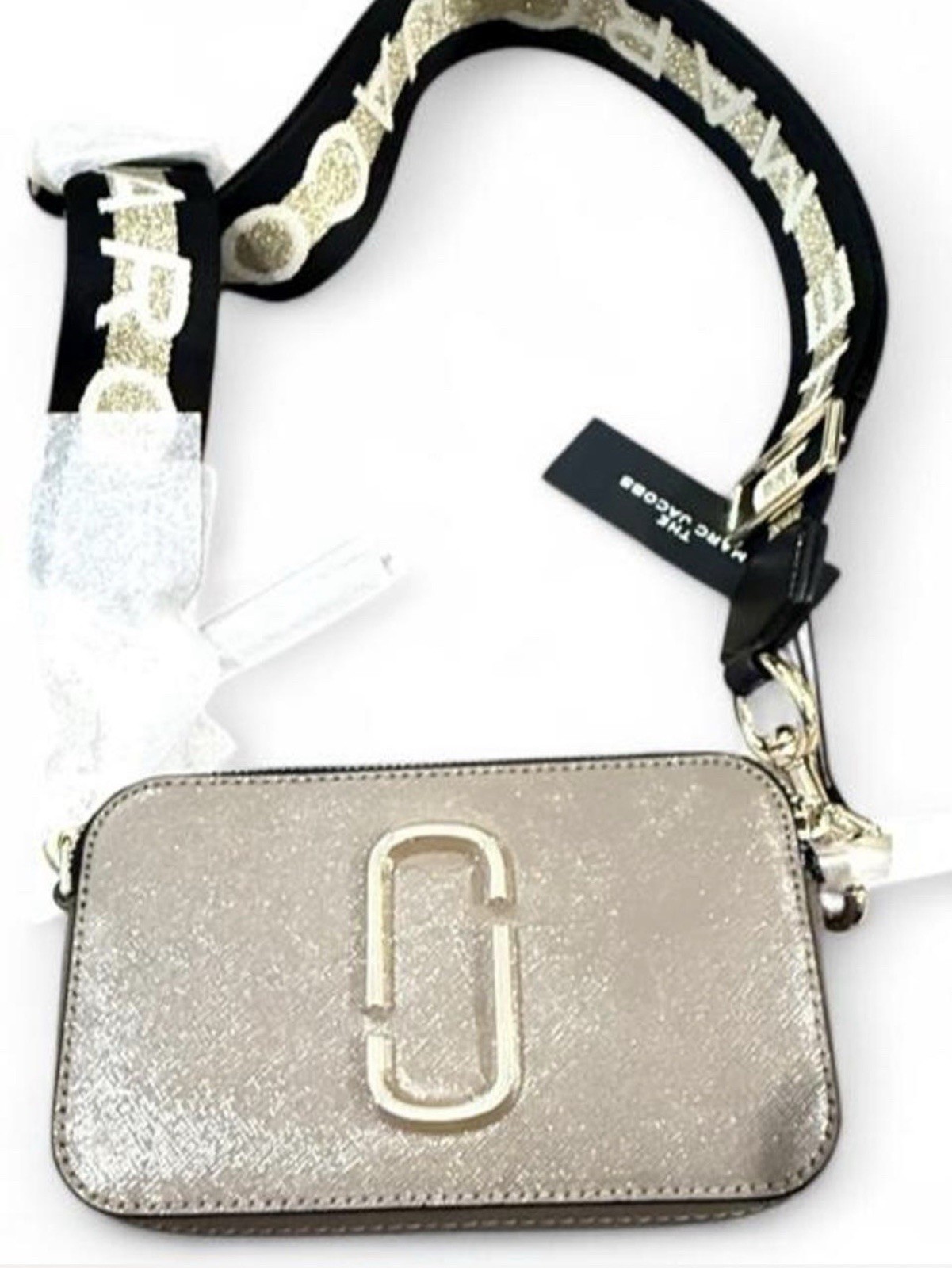 Marc Jacobs Snapshot Crossbody French Grey Multi M0014146 NWT Dust Bag $295