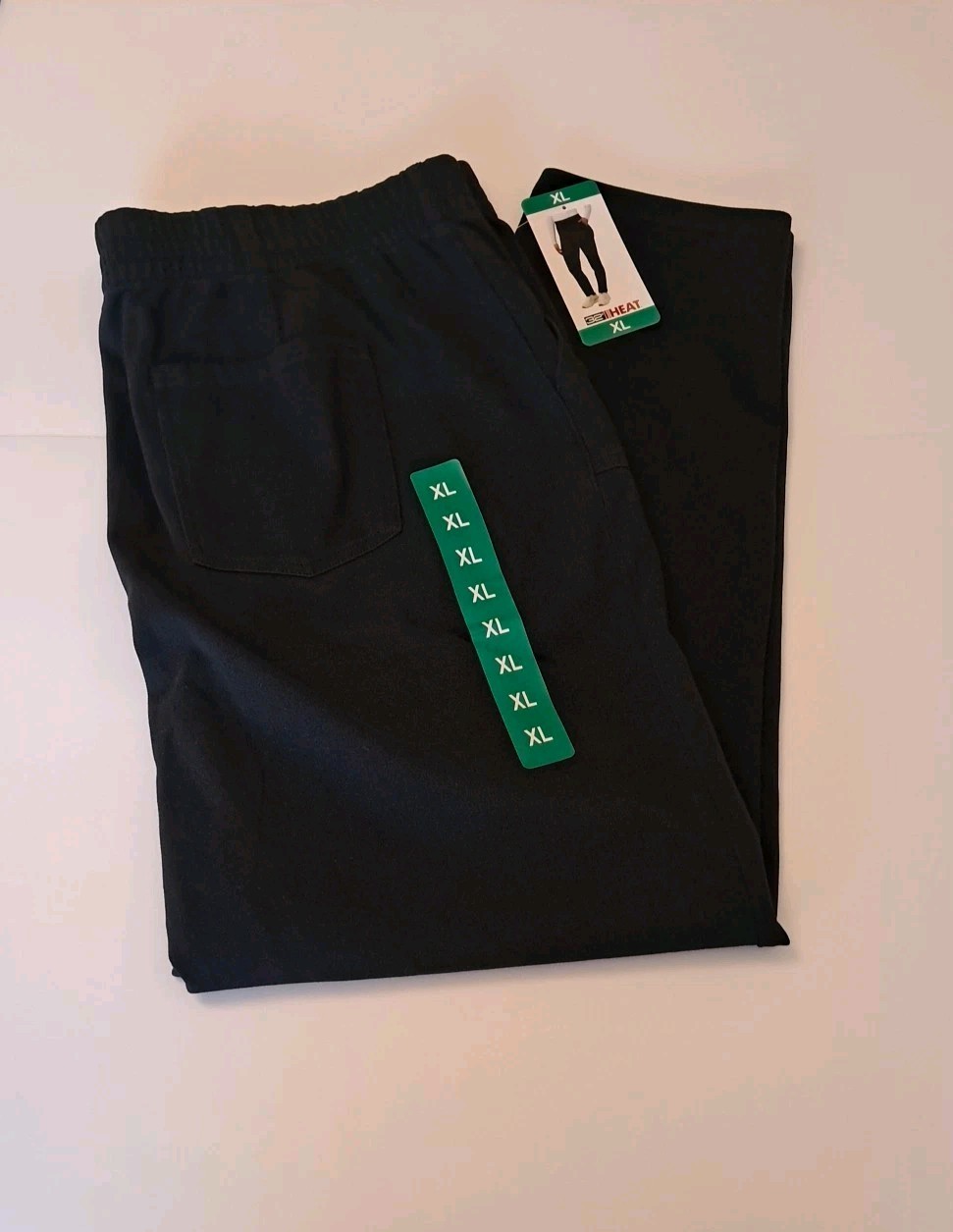 32 Degrees Heat Womens Everyday Wear Pants Sz XL Black Pockets Comfort Stretch