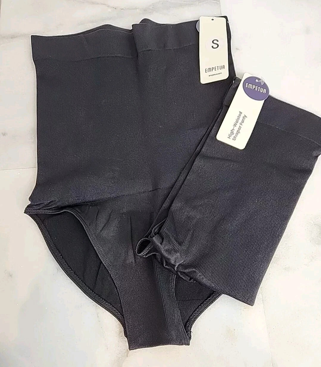Empetua by Shapermint High-Waisted Shaper Panty – S – Black. 2 PACK