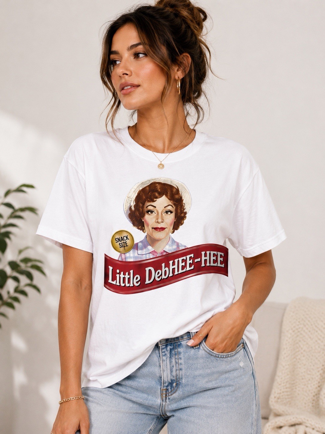 Little DebHEE-HEE Parody Shirt Funny Retro Snack Inspired Graphic Tee