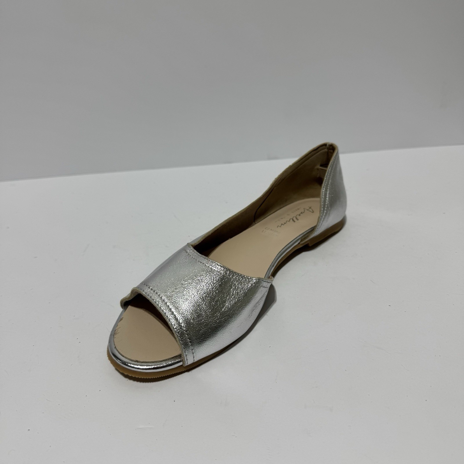 Avellini Womens Flats Silver Size EU39 M US8
