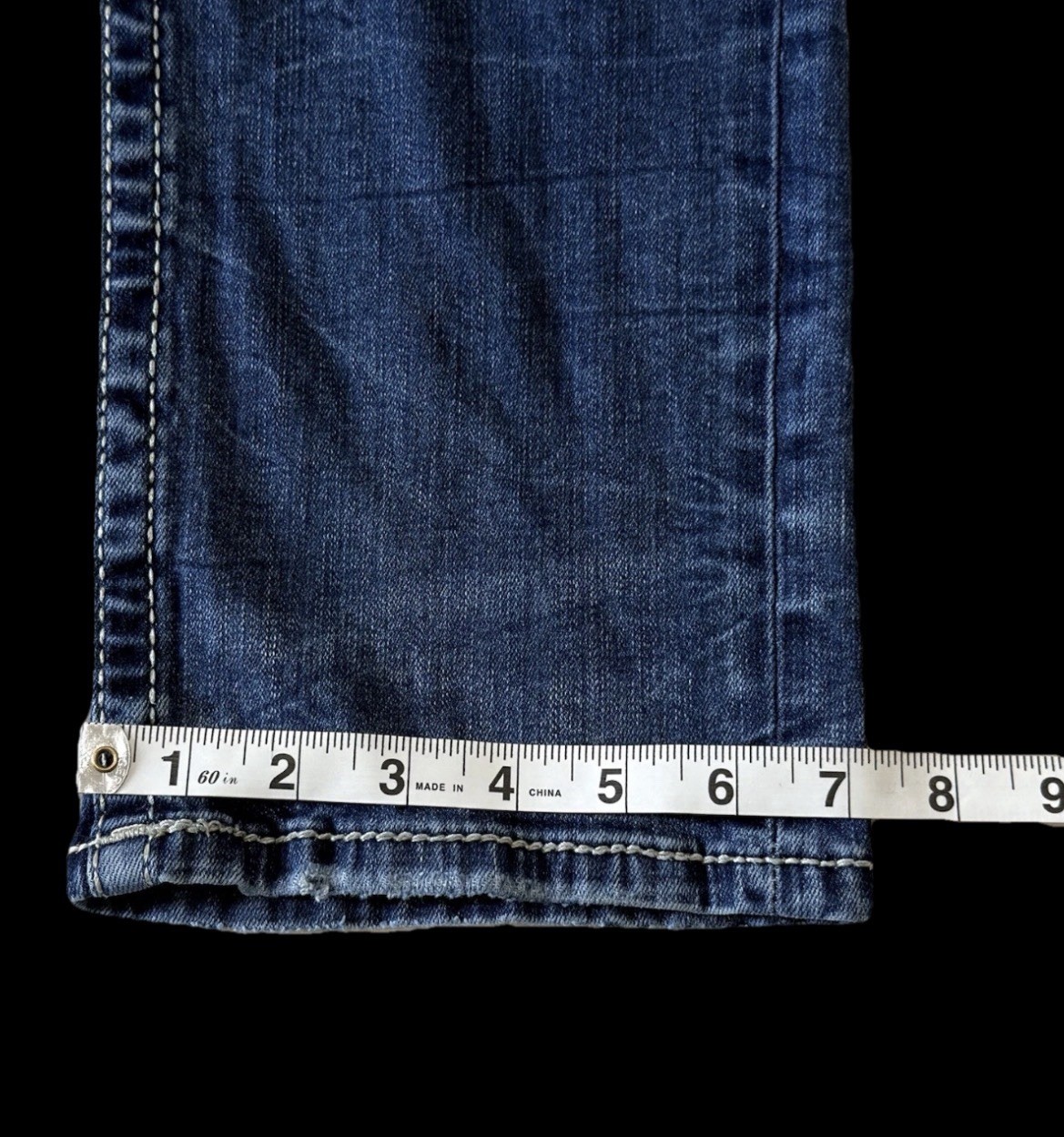 Salvage Supply Mayhem Straight Stretch Buckle Jeans ~ Men’s Size 30 x 32/30