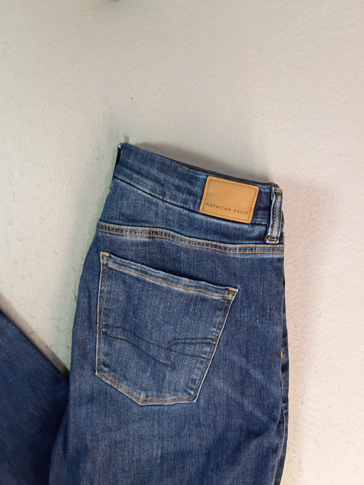 American Eagle Curvy Hi Rise Jegging Womens 12 X-Long Medium Dark Wash Jeans