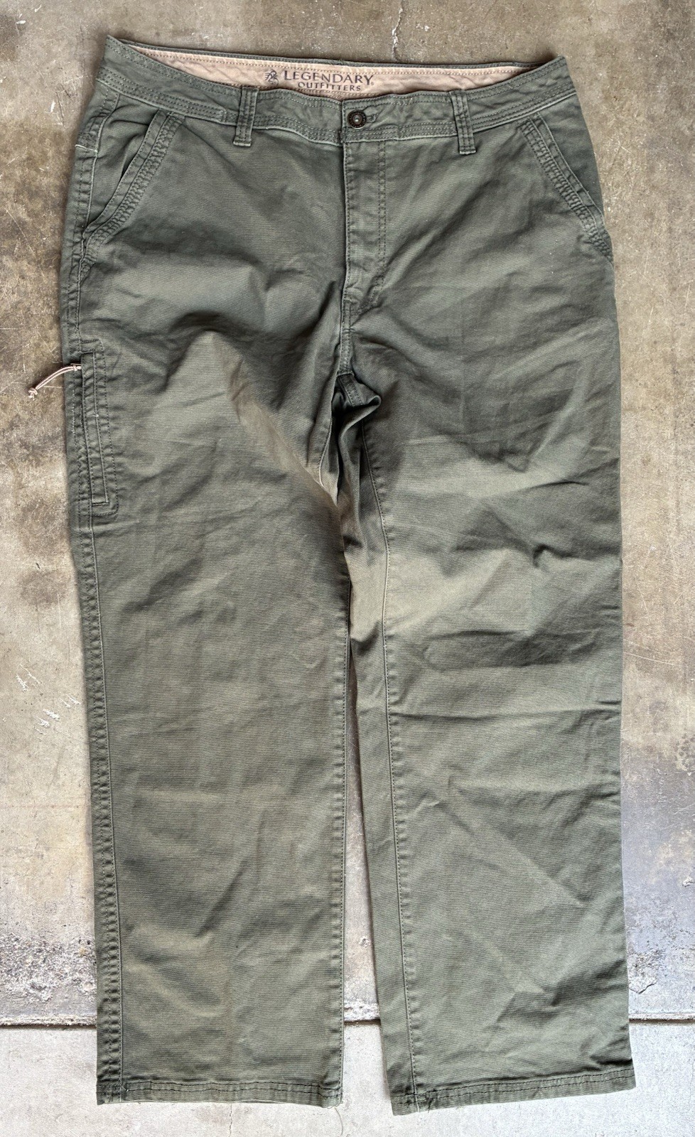 legendary outfitters mens stretch canvas pants 36×30