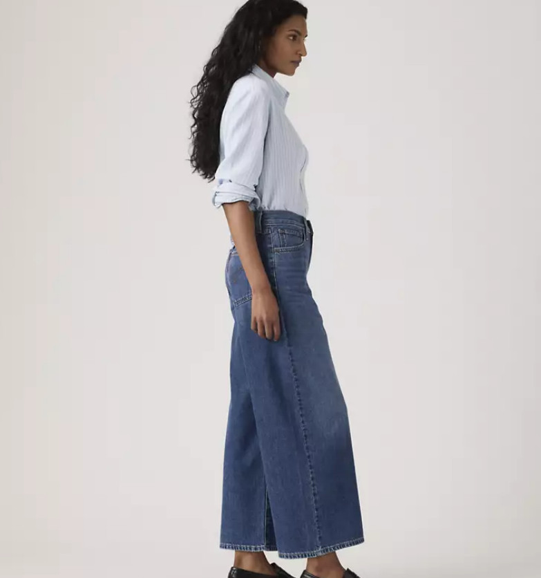 Levi’s Middy Wide-leg Ankle Lightweight Women’s Jeans, Kiss Goodbye – Dark Wash