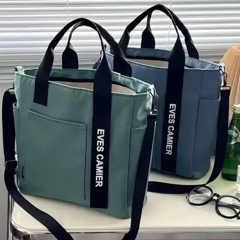 Womens Waterproof Nylon Tote Large Capacity Shoulder School Work Travel Bag