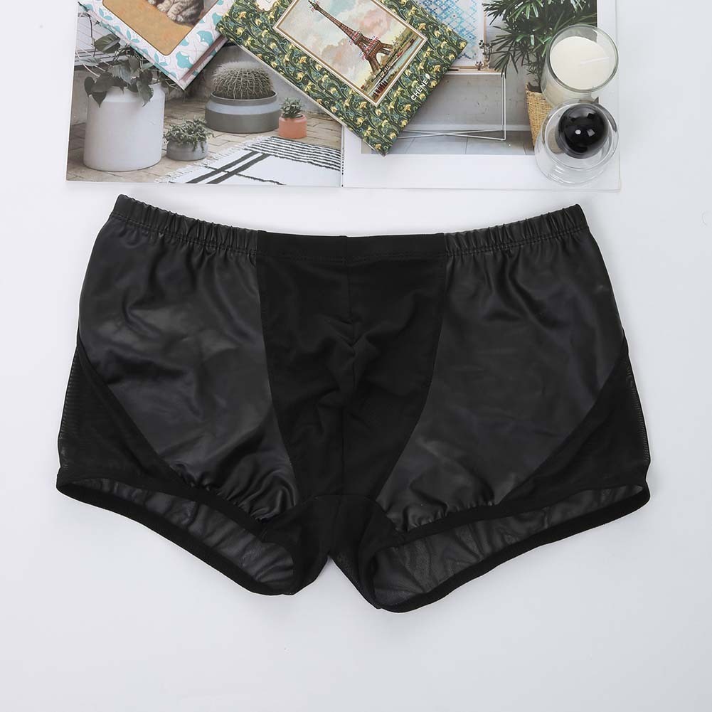 Men’s Stretchy Mesh Boxer Shorts – 90% Nylon 10% Spandex for All Seasons