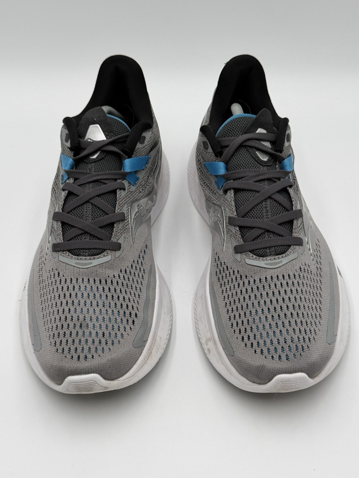 Saucony Ride 15 Men’s Size 11 Running Grey Blue Running Shoes