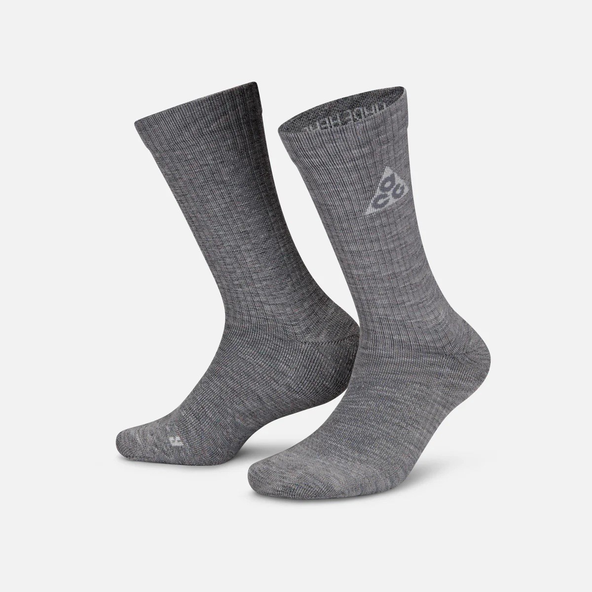 Nike ACG Kelly Ridge 2.0 Wool Hiking Socks Grey Size M Men’s 6-8 Women’s 6-10