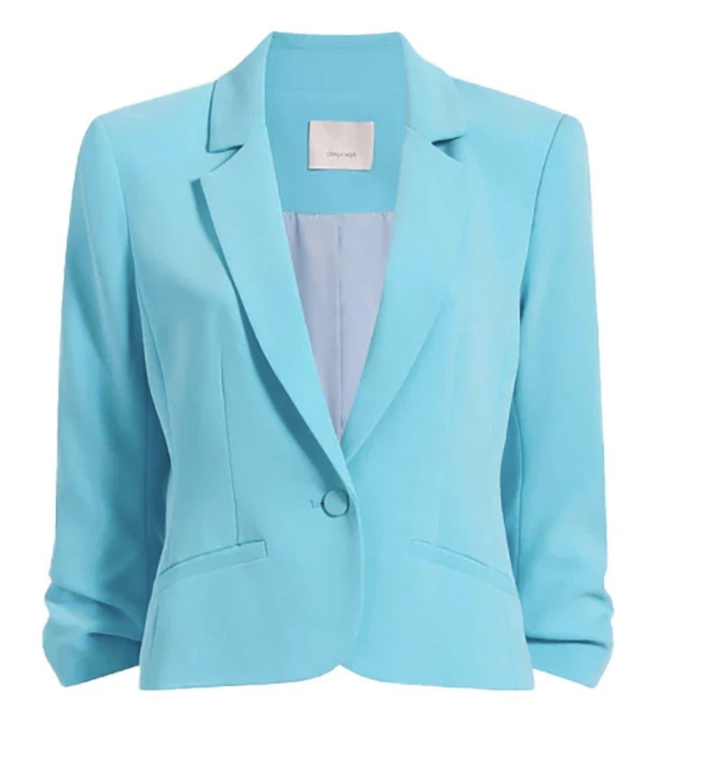 Cinq a Sept Khloe Blazer Blue + Aldi Short Suit Set Women’s Size 8
