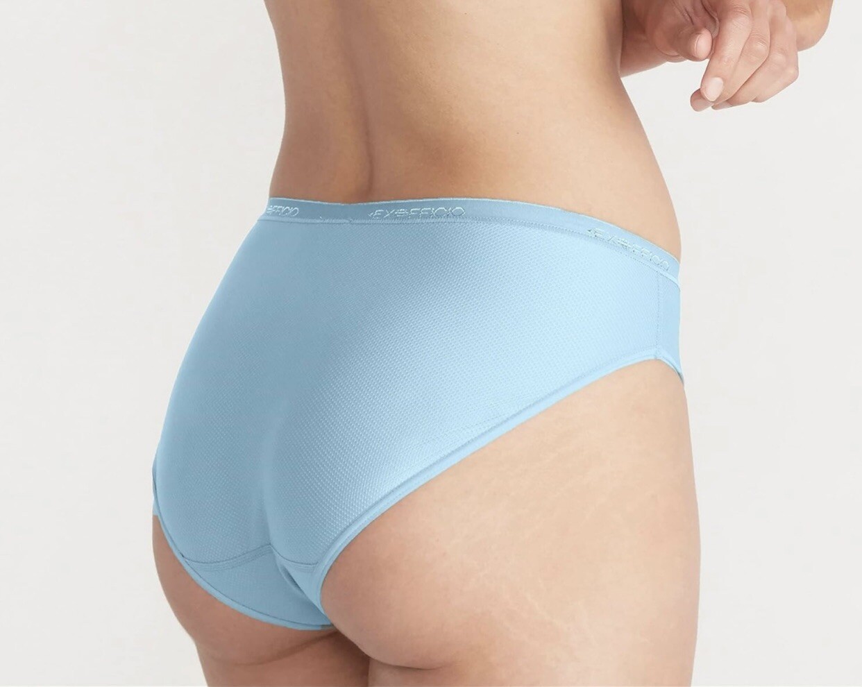 ExOfficio Women’s Give-N-Go Bikini Briefs – Size S Air Blue Turquoise NIB