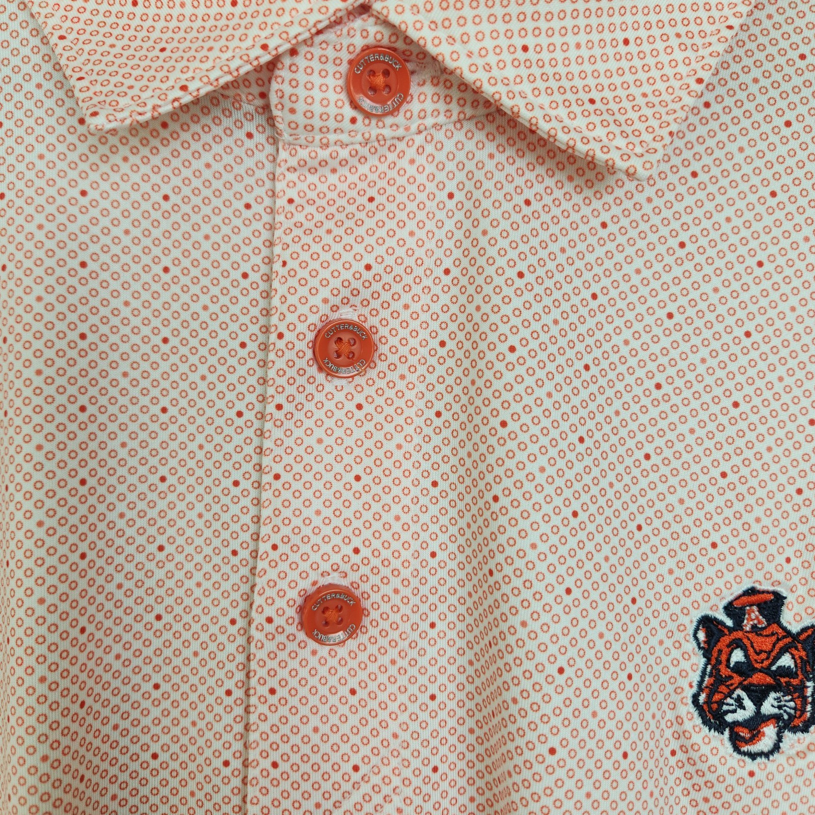 Cutter & Buck Auburn Tigers Polo Shirt Men XXL Golf Performance War Eagle!
