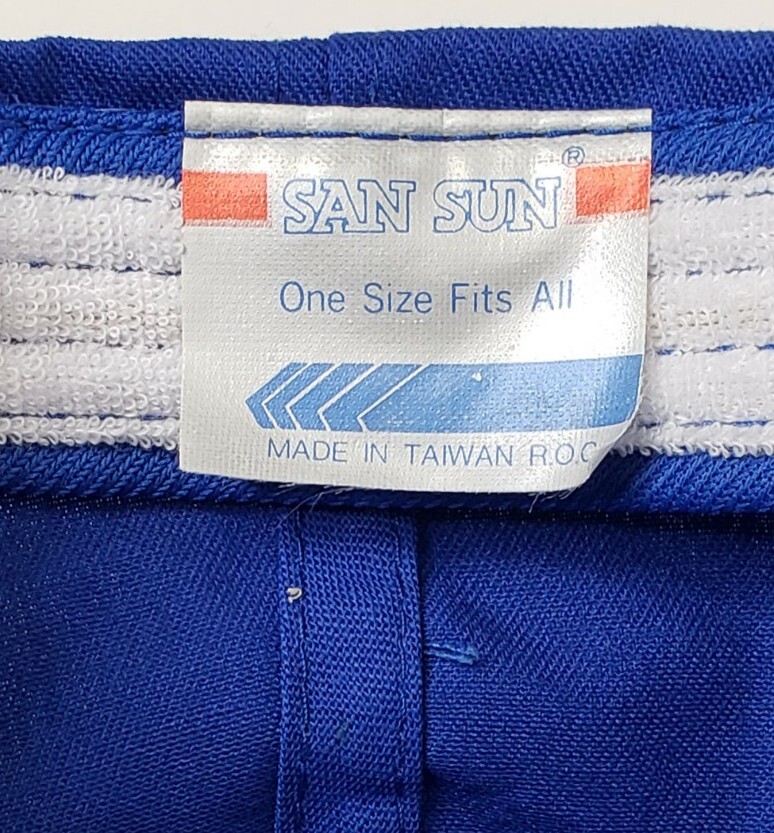 Vintage Wolf-Pak San Sun Terrycloth Head Band Blue Snapback Hat Cap OSFA