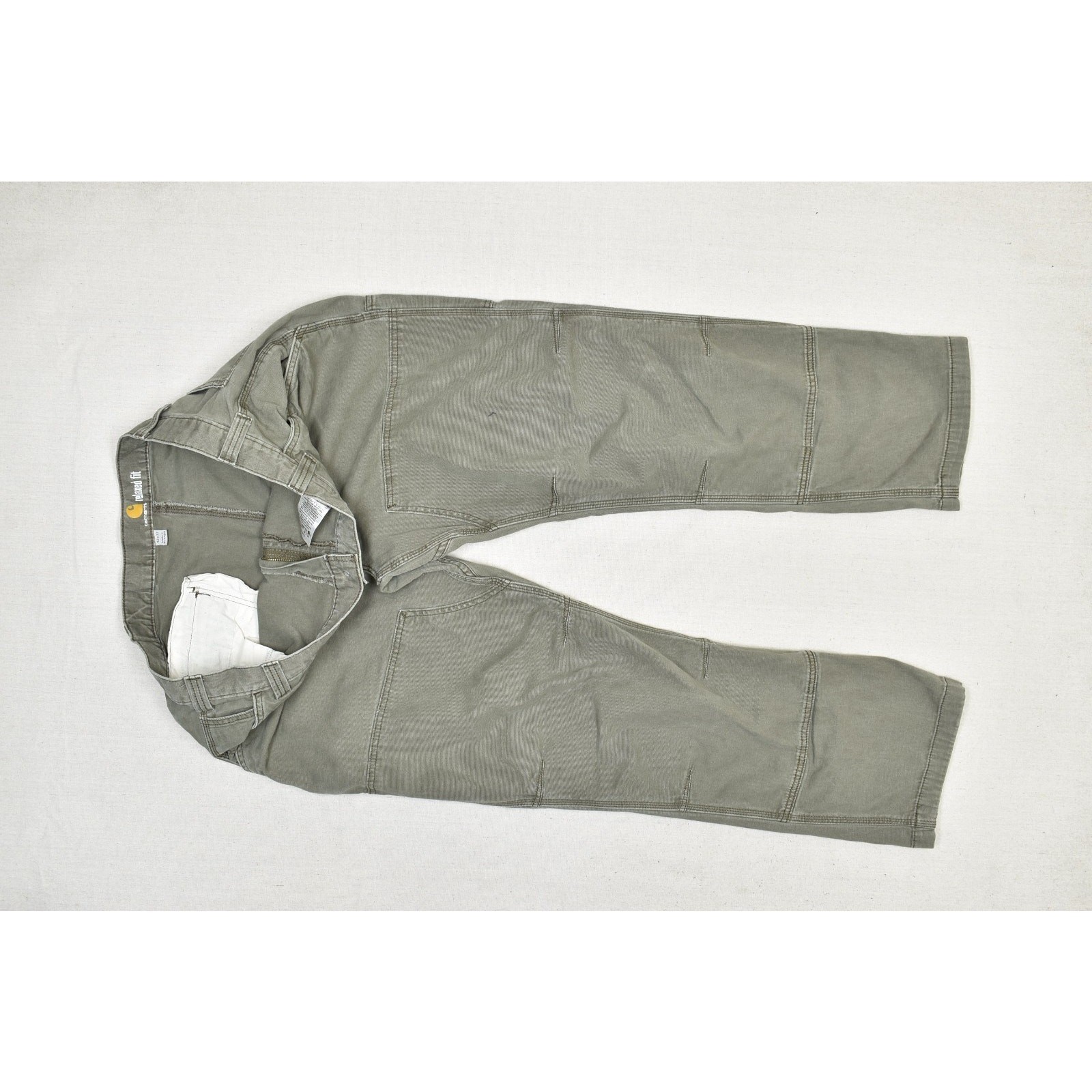 Carhartt Men’s Relaxed Fit Carpenter Pants Regular Size 42×32 Green 102802-217