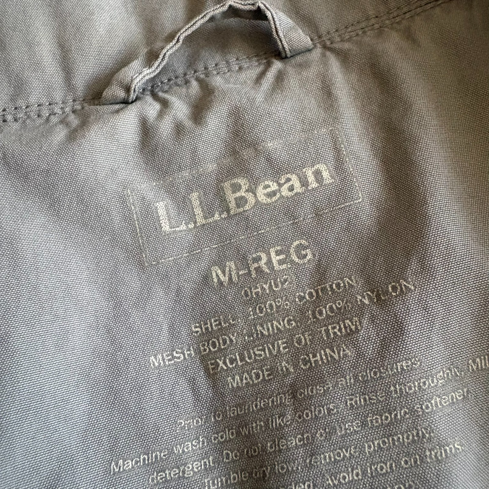L.L. Bean Field Utility Jacket Coat Military Men’s Size M Cargo Mesh Lined 0HYU2