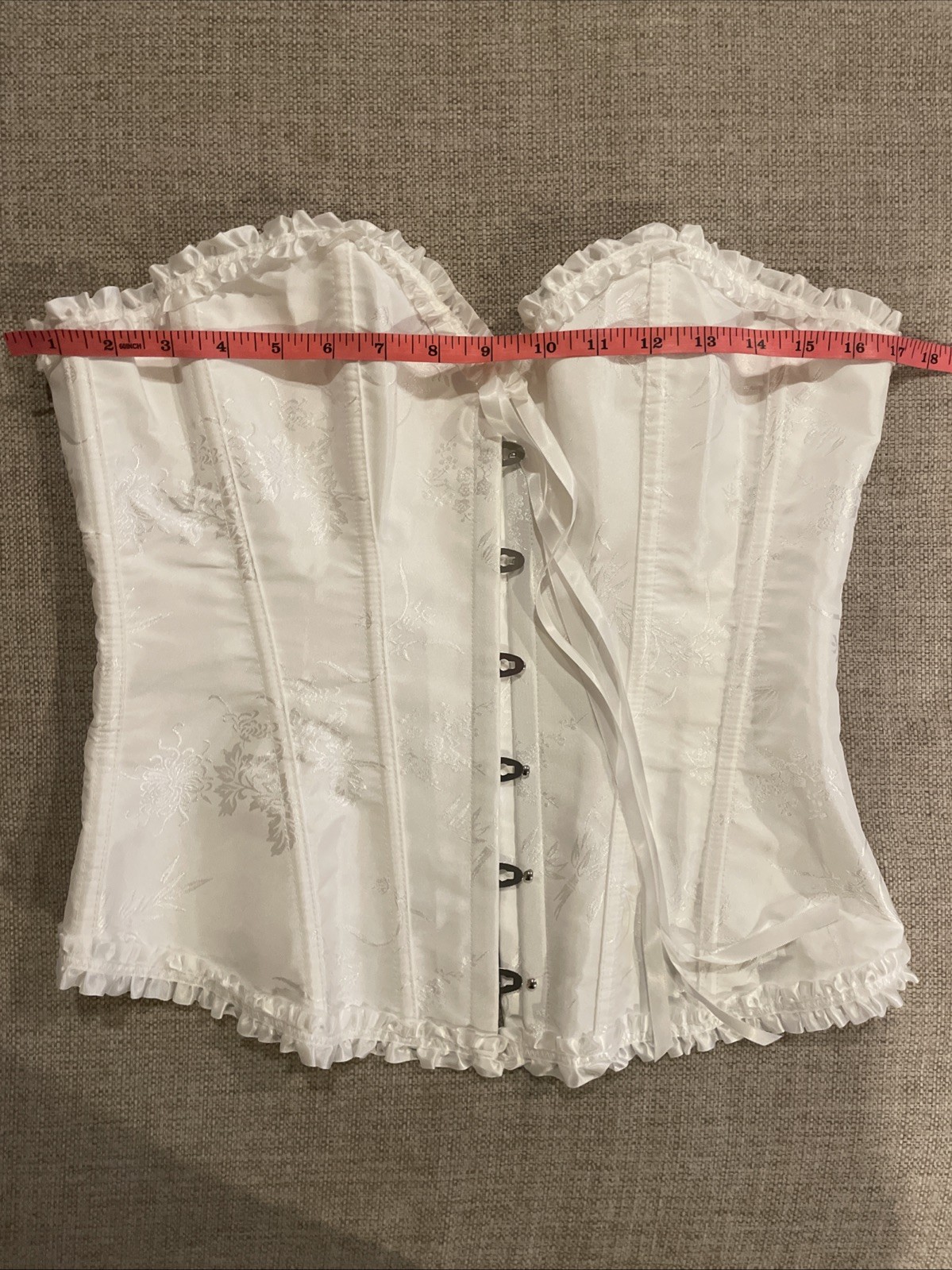 Adjustable Corset Women’s Size M Brilliant White Boned