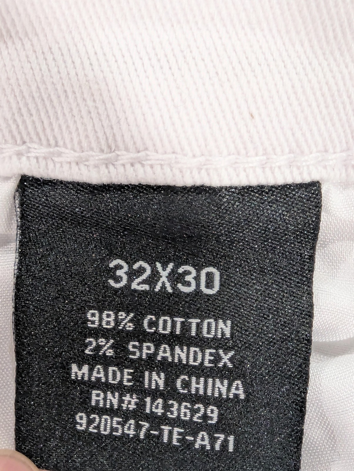 Encrypted Jeans Mens 32×30 White Skinny Slim Fit Moto Biker Stretch Denim