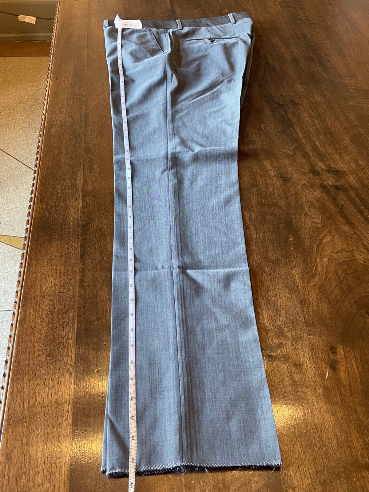 NEW HABERDASH Chicago Men’s Barberis 100% Italian Wool Pants 33W Unhemmed NWT
