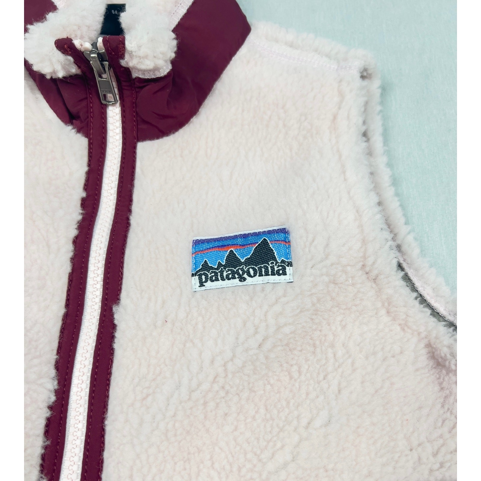 Vintage 2008 Patagonia Kids Retro-X Vest 65615 XS 5-6 Petal Pink Fleece 2008