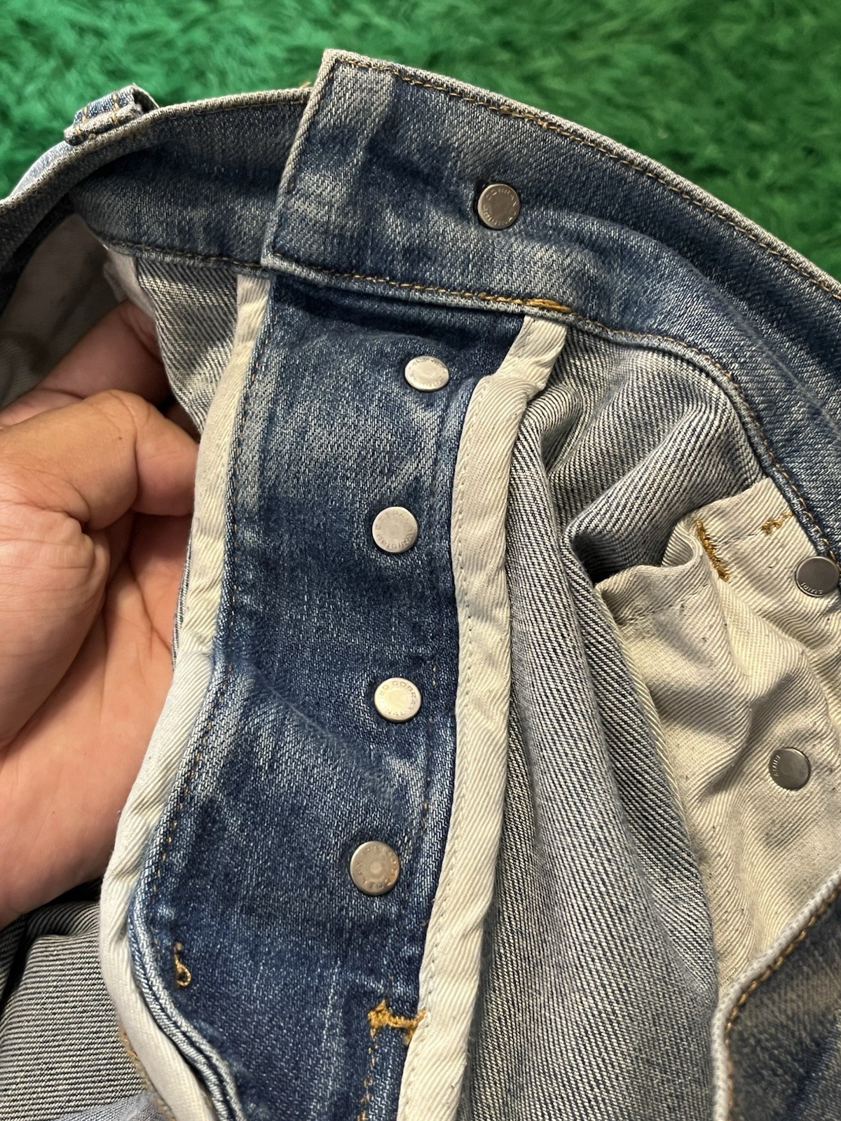 Amiri Camo Bones clay indigo Jeans size 34