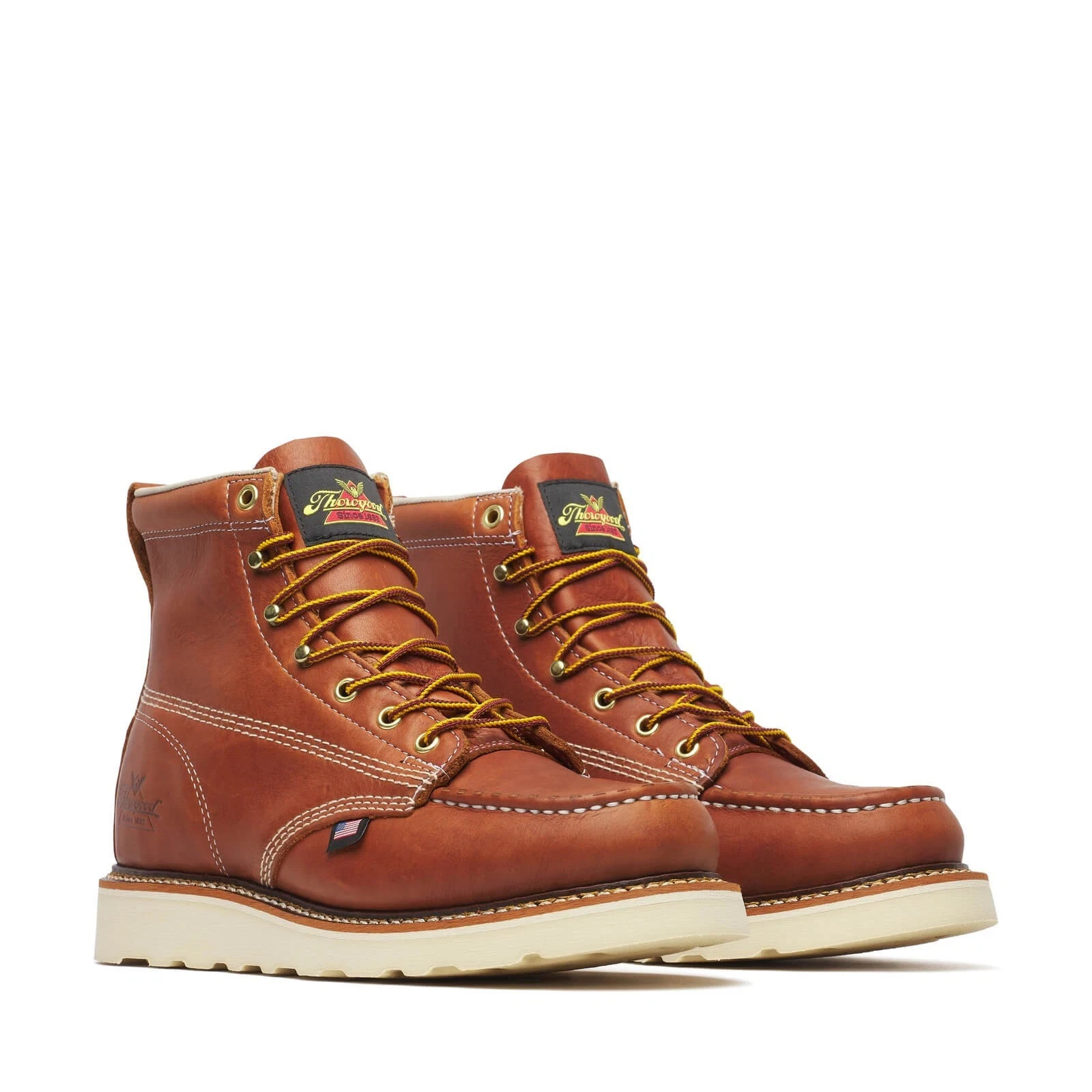 Men’s Thorogood 6″ American Heritage MaxWear Wedge Moc Work Boots Soft Toe