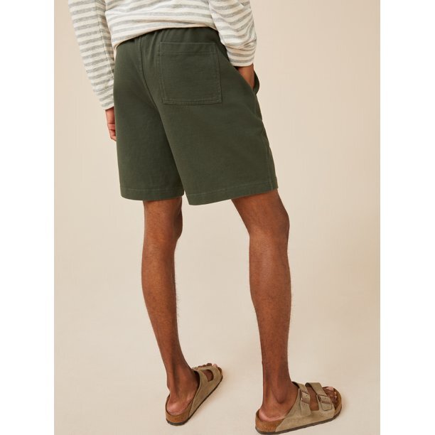 Men’s Free Assembly Patch Pocket Jam Shorts Multisize Dark Aloe 8″ Inseam NWT