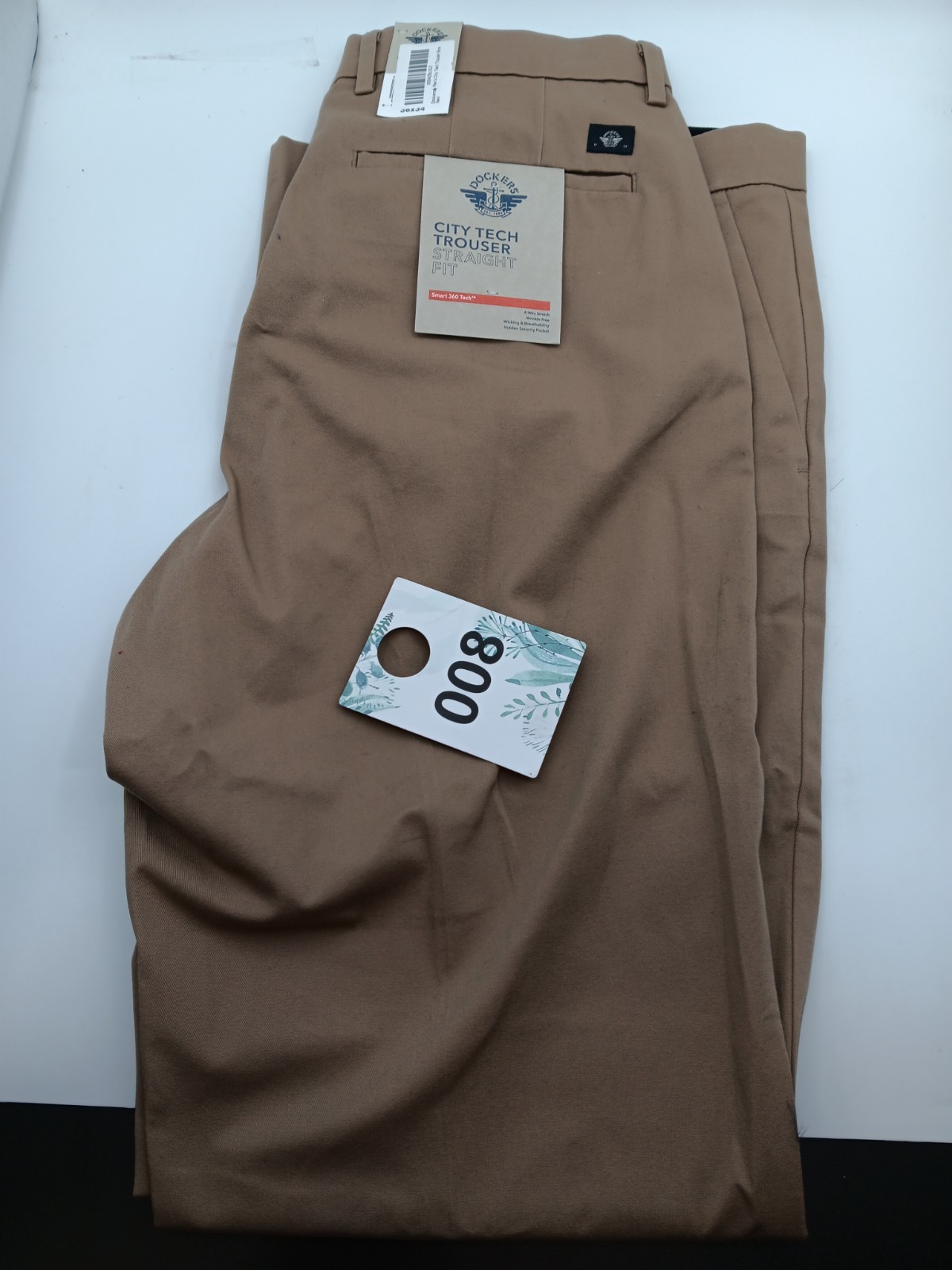 Dockers Men’s City Trouser Straight Fit Smart 360 Tech Pants Khaki