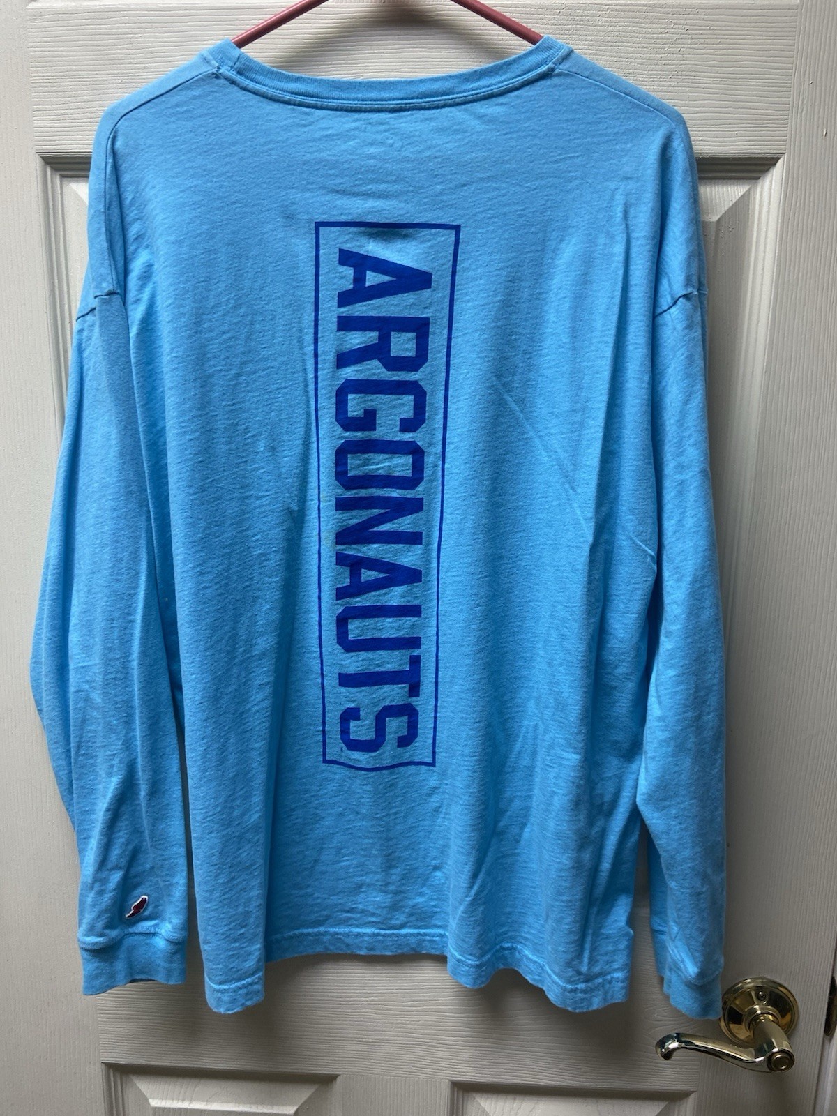 UWF Argonauts College Blue Long Sleeve Cotton T-Shirt Men’s M West Florida