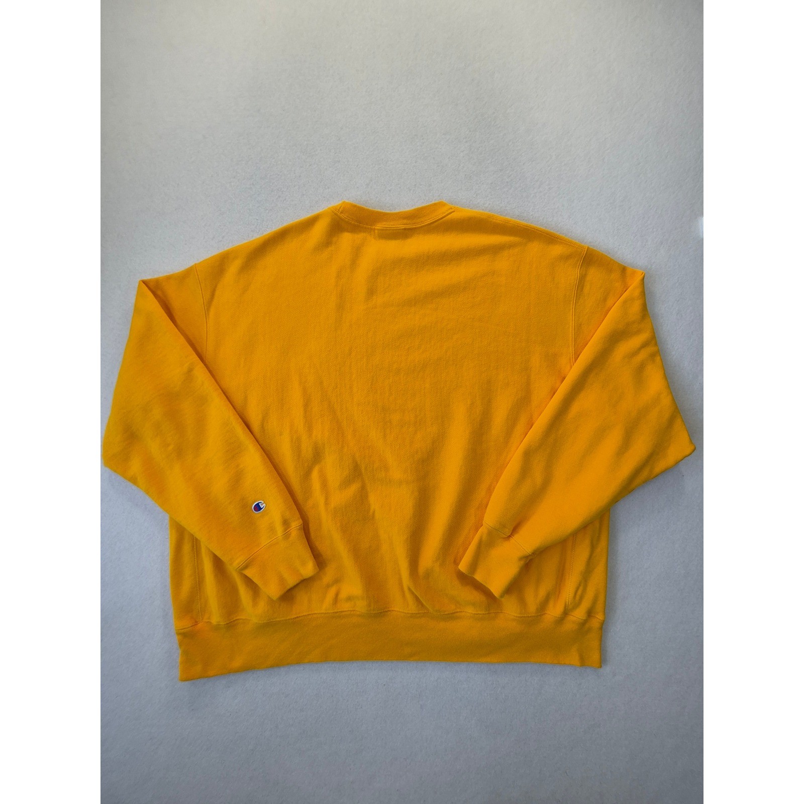 Champion Reverse Weave Sweatshirt Mens 3XL Gold Yellow Crewneck GF70 BYC Heavy