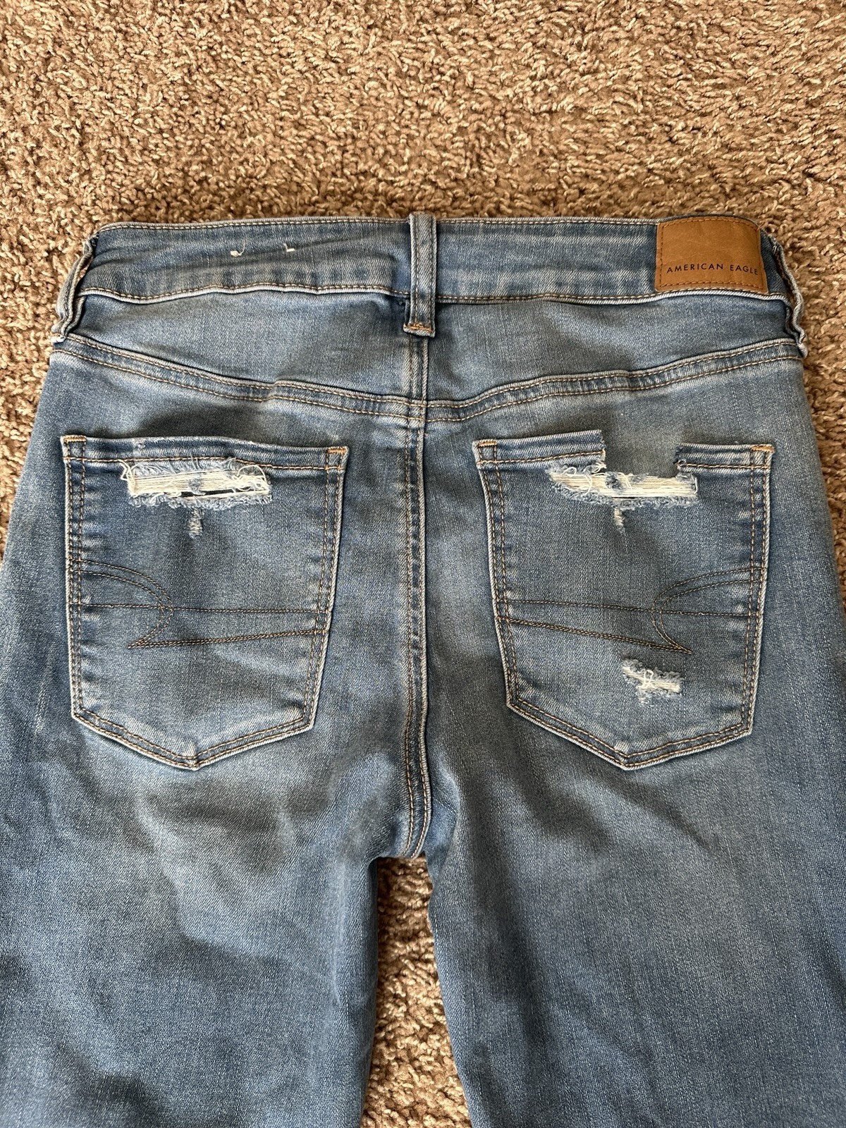 American Eagle Next Level Stretch Women’s Jegging Jeans 8 Blue Medium Wash Slim