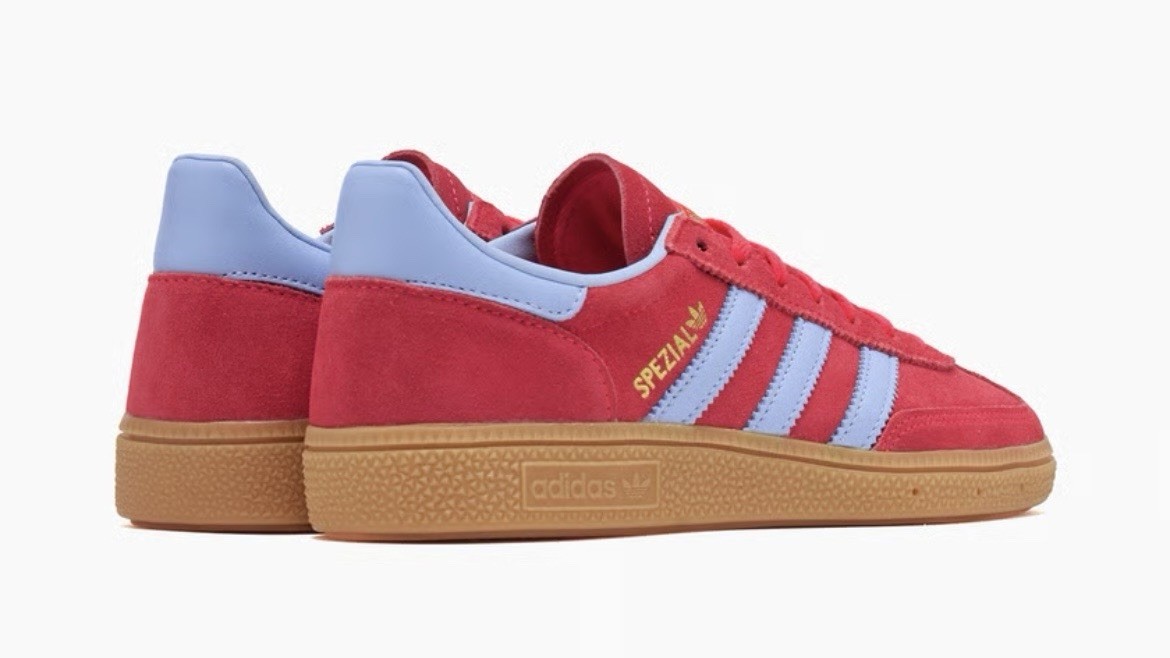 adidas Womens Handball Spezial Sneakers Shoes Lucid Red Glow Blue JR3607