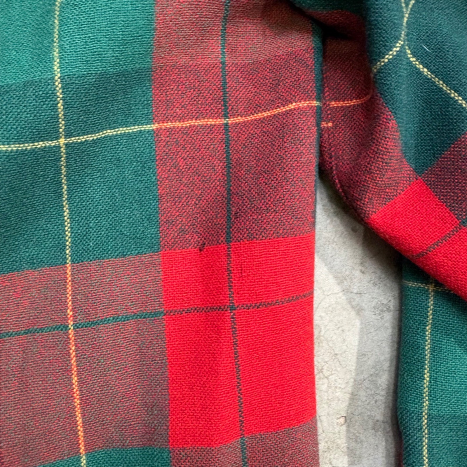 Vintage Pendleton Wool Plaid Jacket Womens 12 Red Green Tartan Button Up Blazer