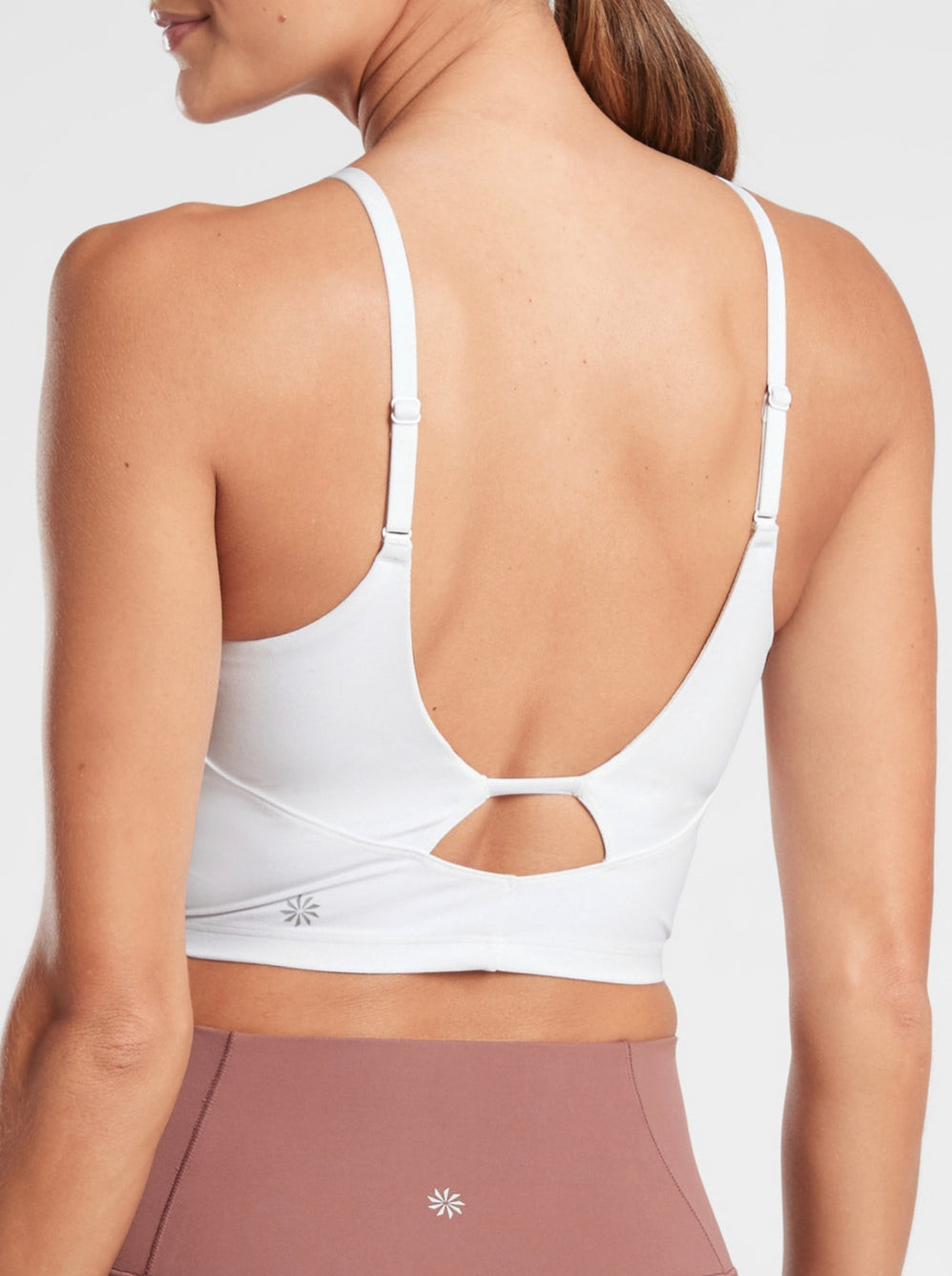 Athleta Intention Crop D-DD in White ~ NWT ~ Size Medium