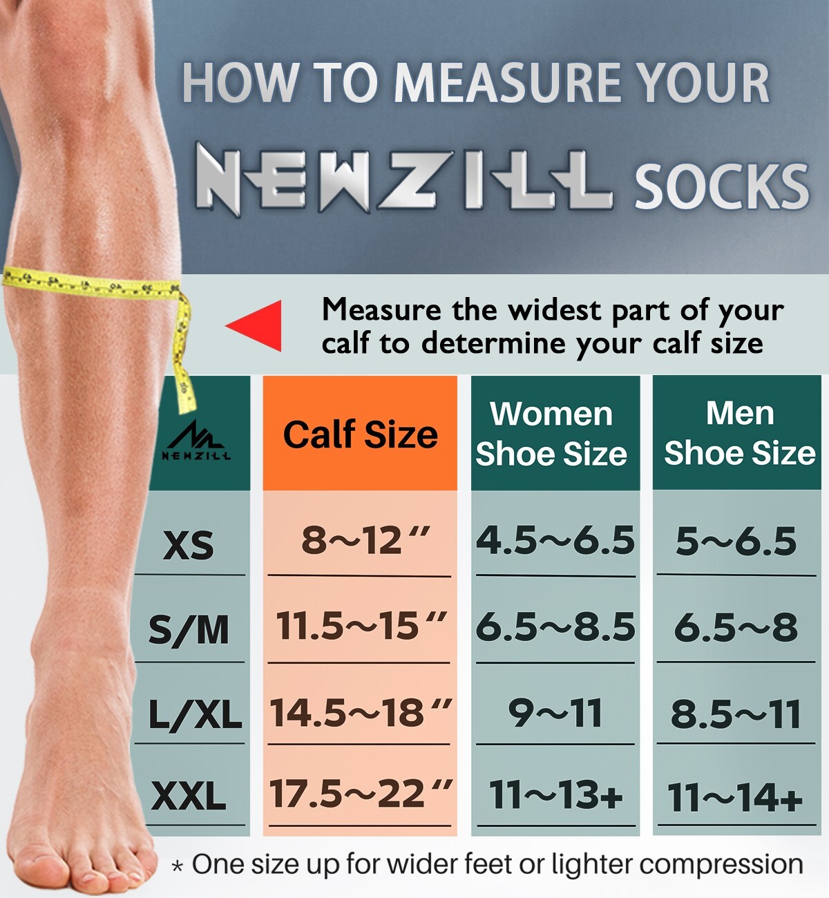 ⭐️NEWZILL Compression Socks(20-30mmHg) Unisex,Support,Circulation&Recover|1 PAIR