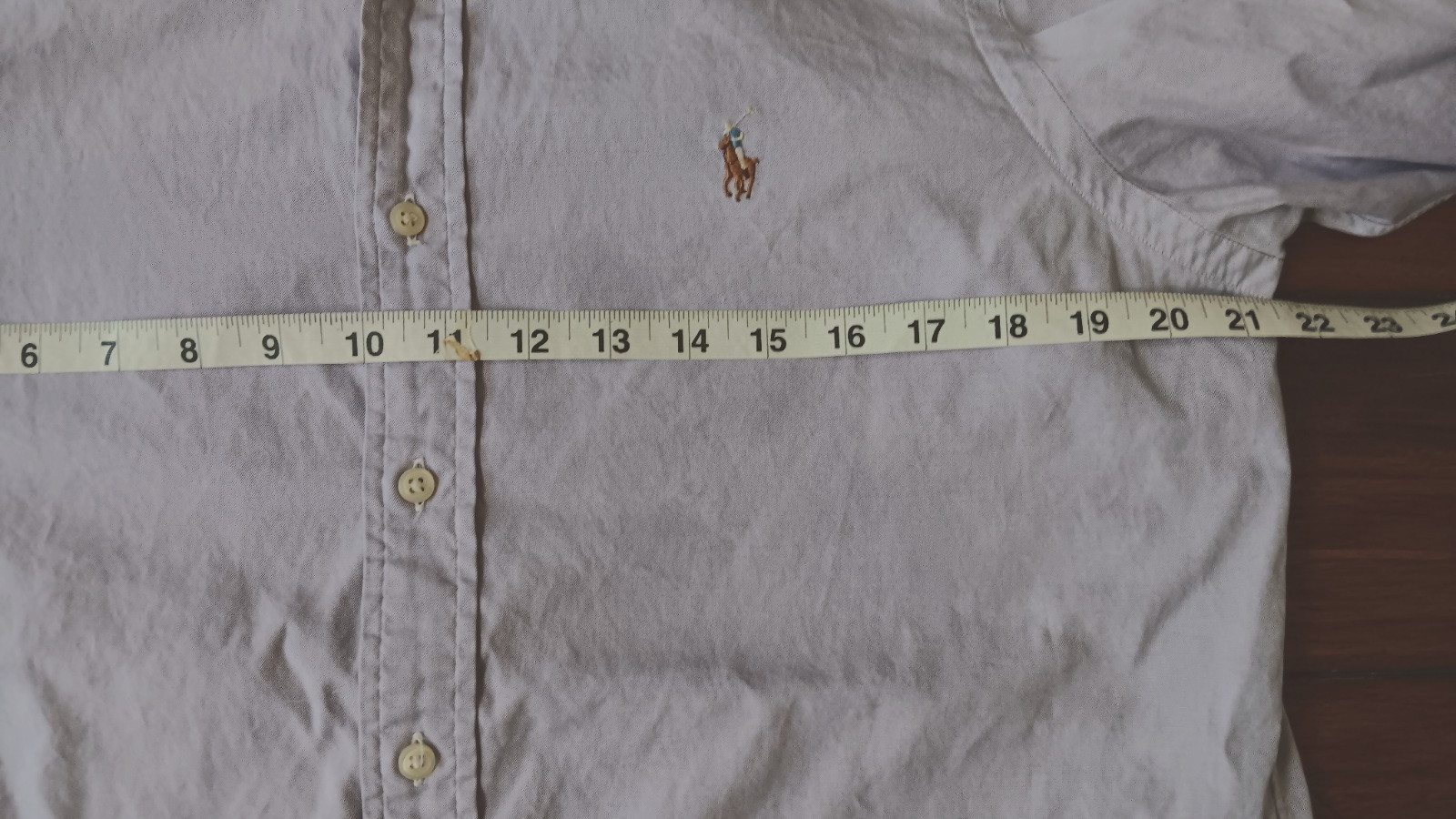 Ralph Lauren Men’s Classic-Fit Oxford Shirt Lavender 15 1/2 39 Cotton