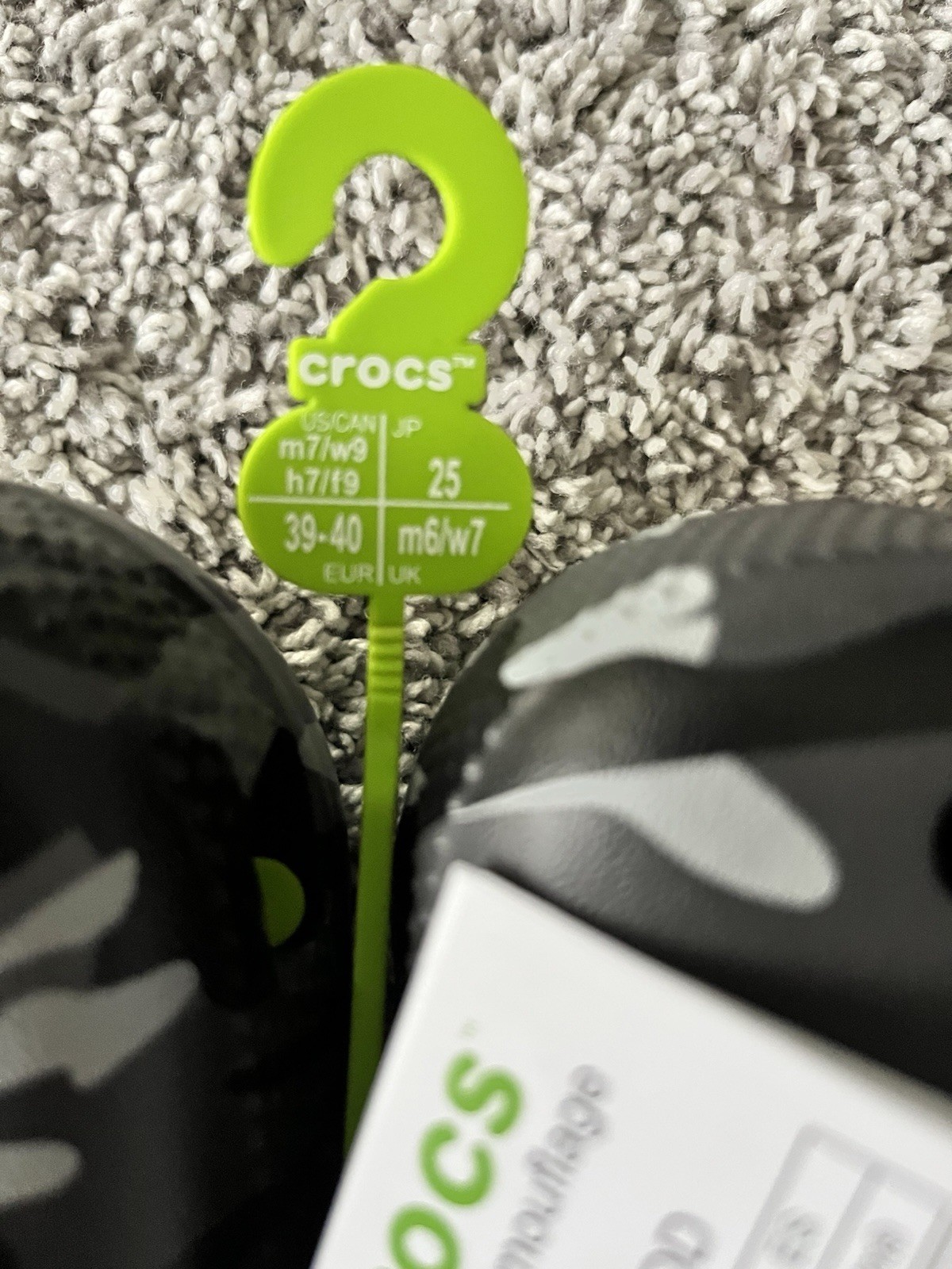 Gray Camo Crocs