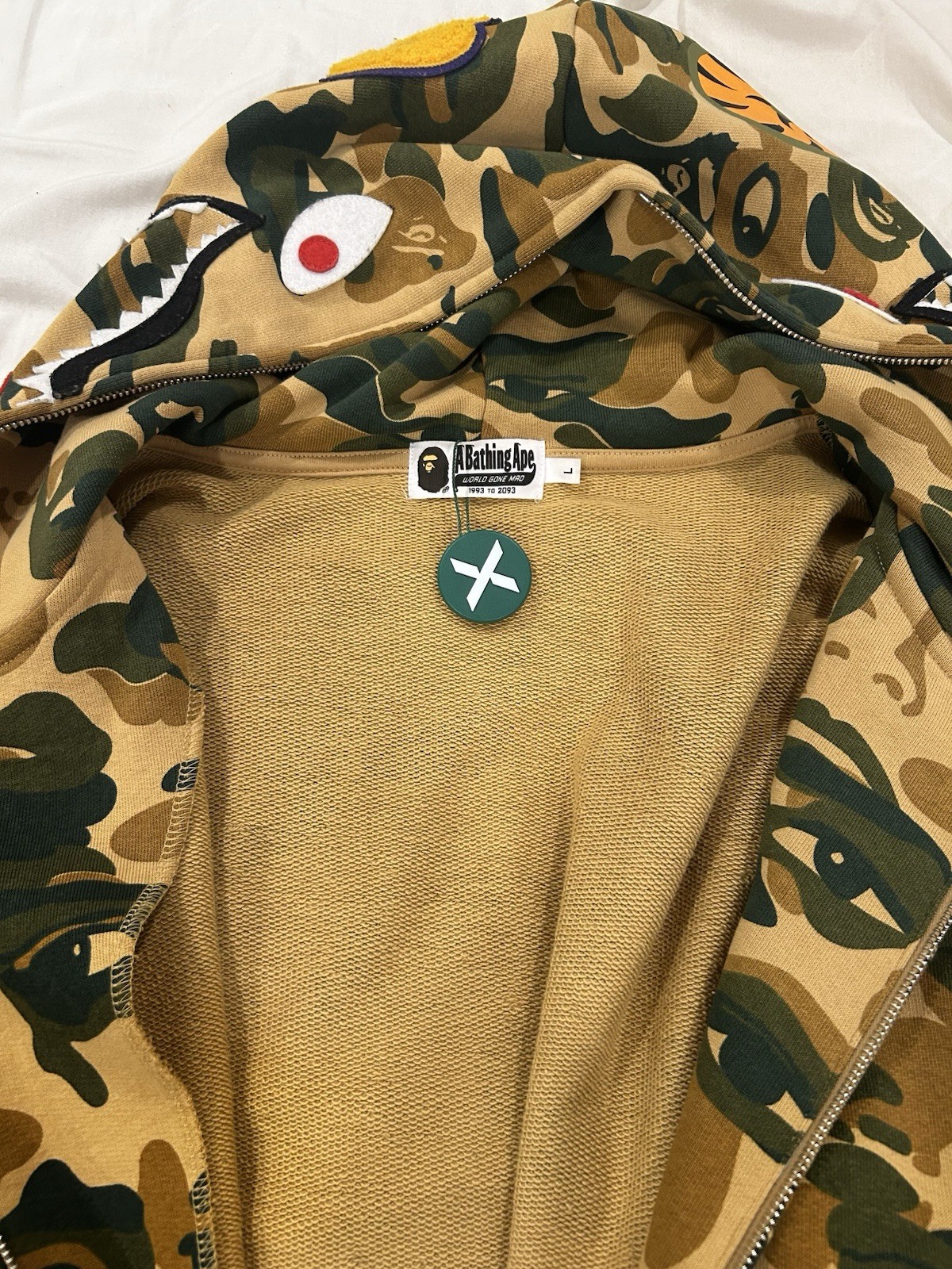Bape x KidSuper Lightweight Multi-Camo Jacket Size L