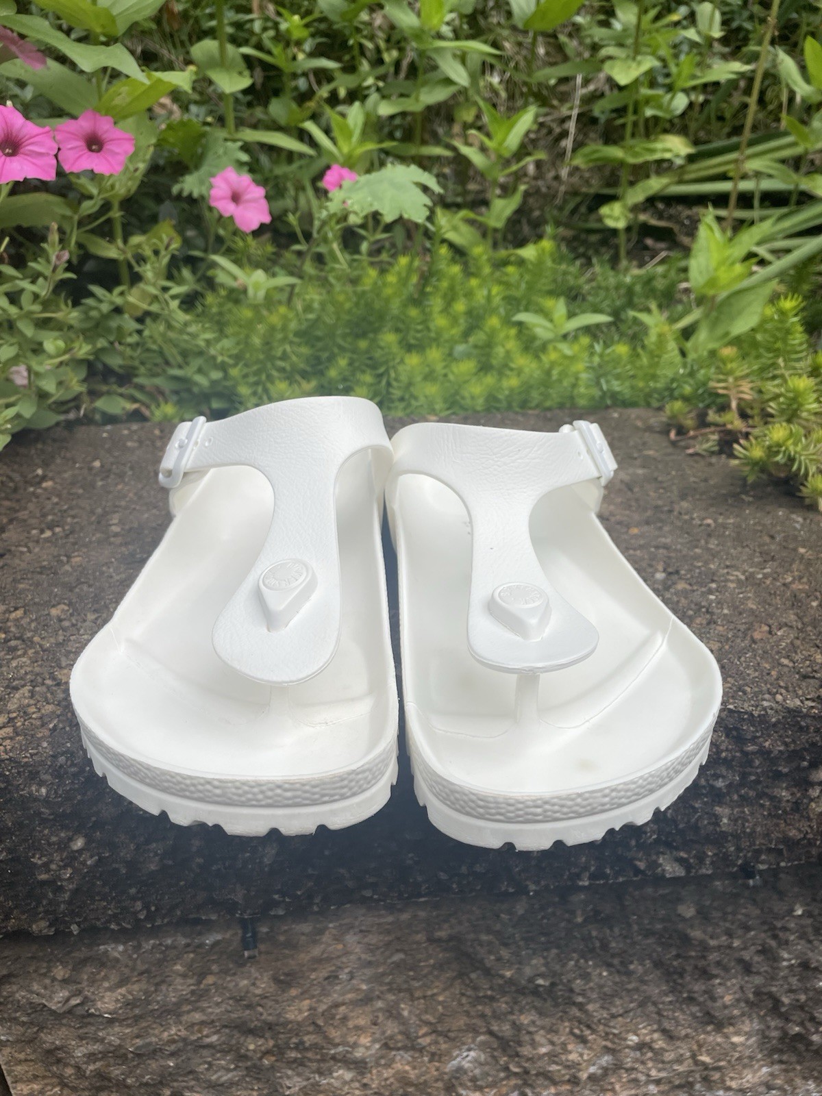 Birkenstock Gizeh EVA White Thong Sandals Size 37