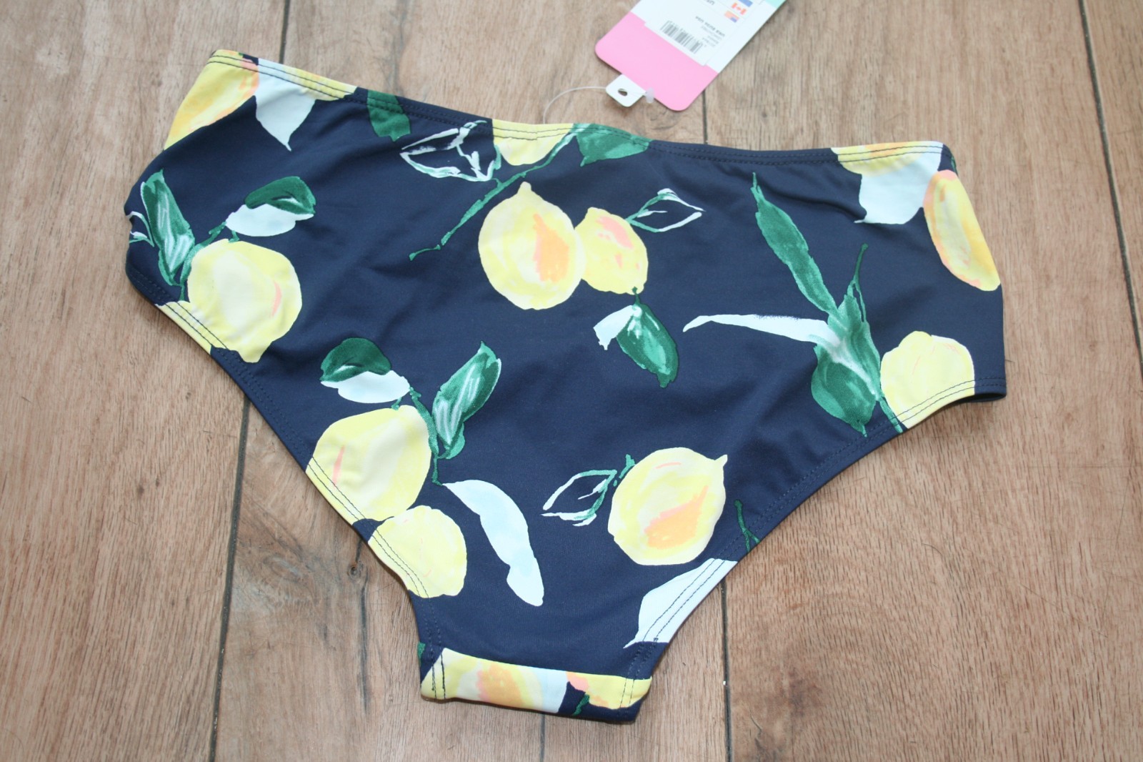 NEW&TAGS JOULES bikini bottoms SIZE 8 36 high waist LEMON TREE retro swimwear