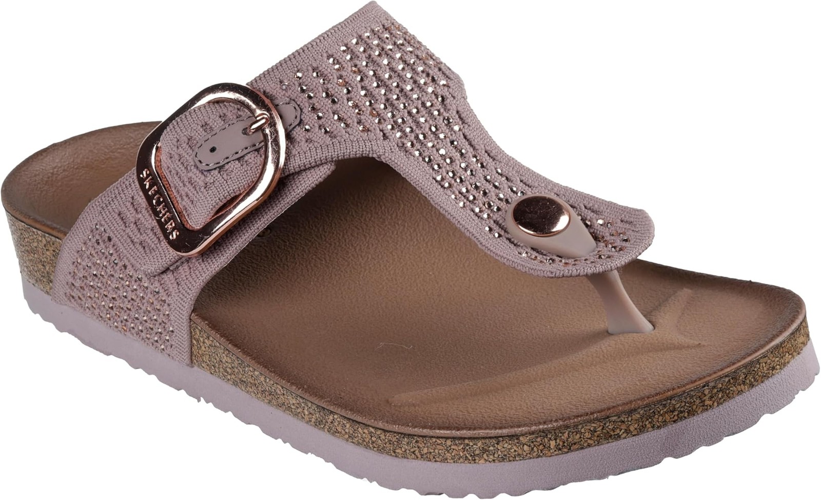 Skechers Women’s Arch Fit Granola – Enchanted Sparkle – MAUVE – 13.0