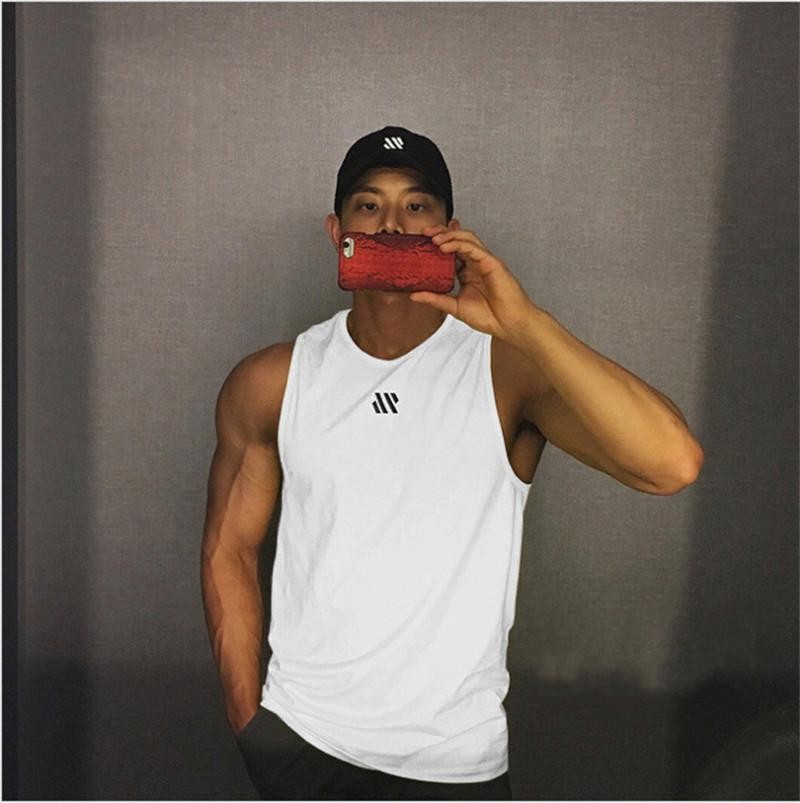 Men’s Mesh Bodybuilding Stringer – Quick‑dry Sleeveless Gym Fitness Vest