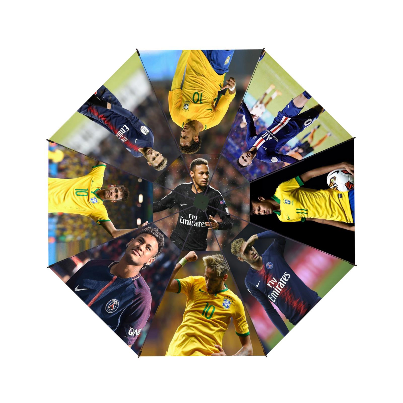 World Cup soccer star fan gift fully automatic umbrella (sun and rain protectio）