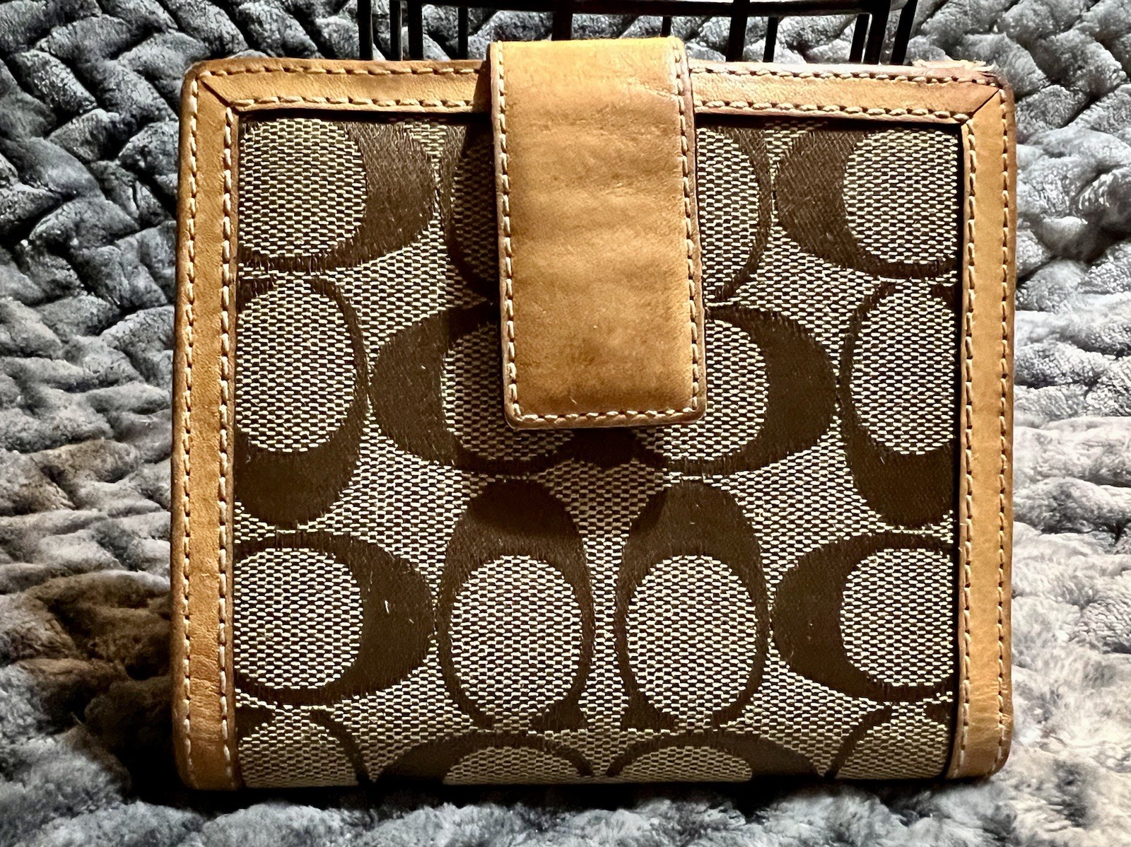 Coach C Logo/Monogram Bifold Wallet