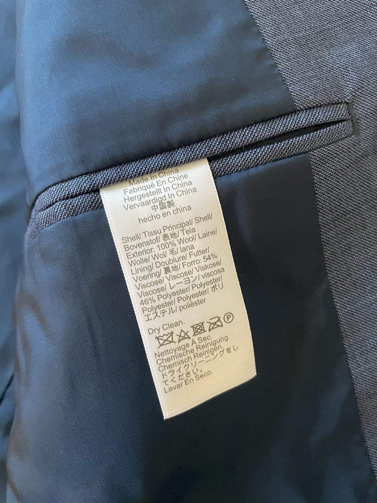 J. CREW Slim-fit Thompson worsted wool suit jacket in Blue Size 40 R $398 G1730