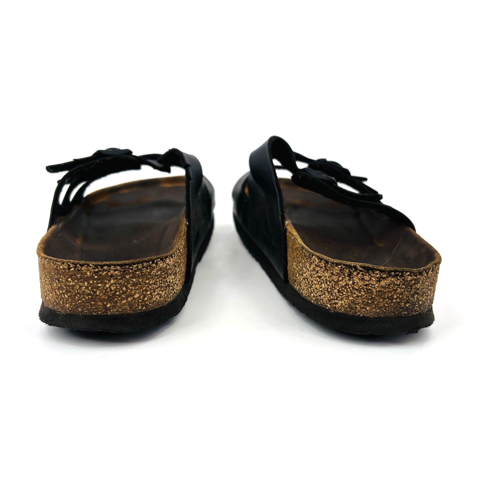 Soft Footbed Womens 10-10.5 41 Birkenstock Florida Black Birkoflor Slide Sandals