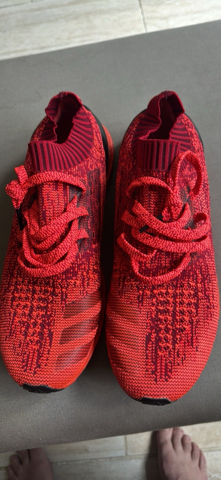 adidas UltraBoost Uncaged LTD BB4678 Triple Red Boost Primeknit Men