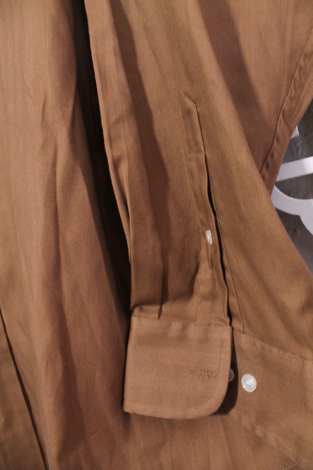 Roundtree & Yorke Button Up Shirt Mens 4X Brown Casual Preppy Oxford Pocket Men