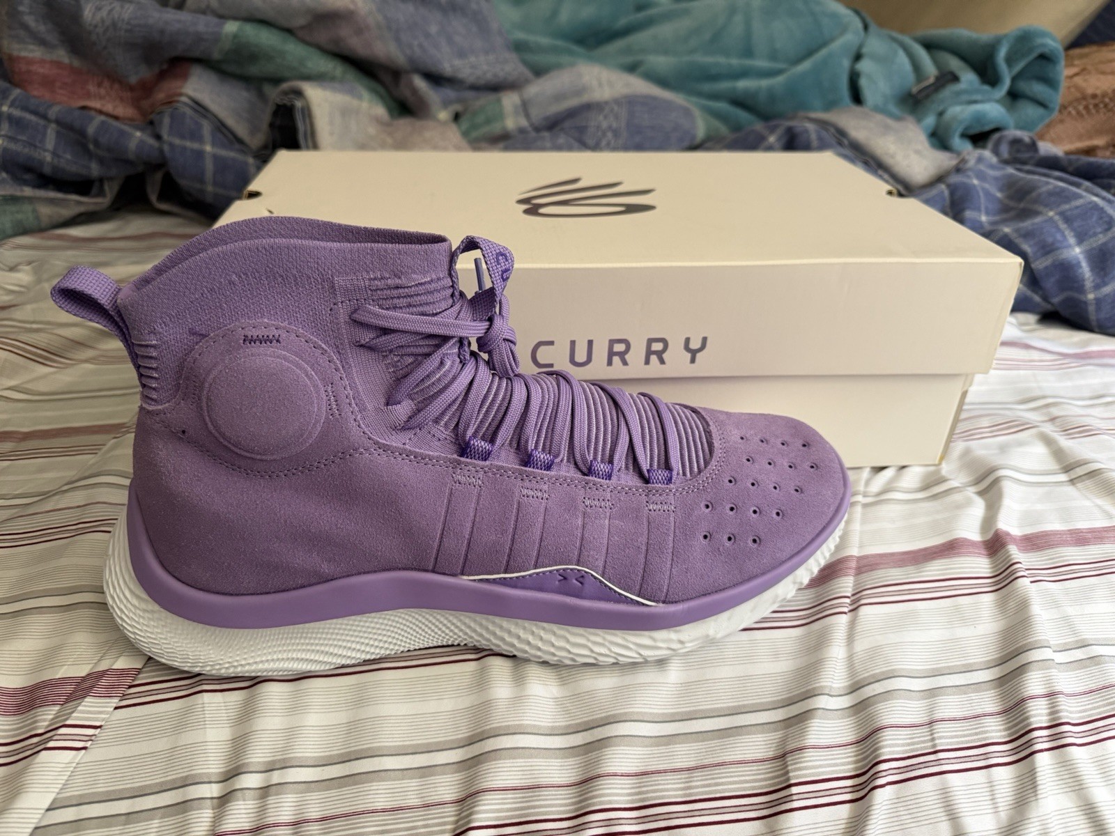 Size 13.5- Under Armour Curry 4 Vivid Lilac 2022